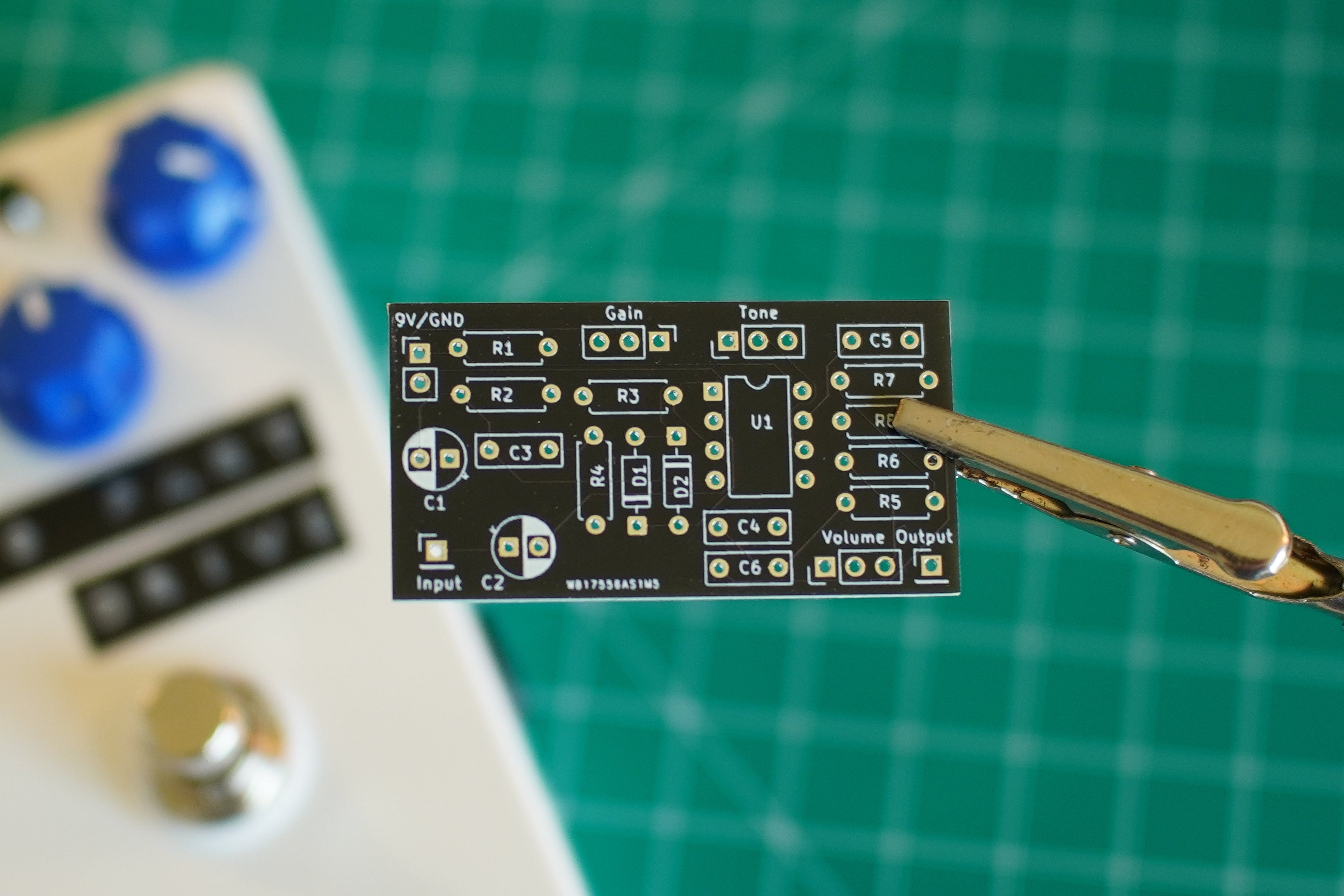 Transparent Overdrive Circuit PCB – DIY Guitar Pedal Circuit